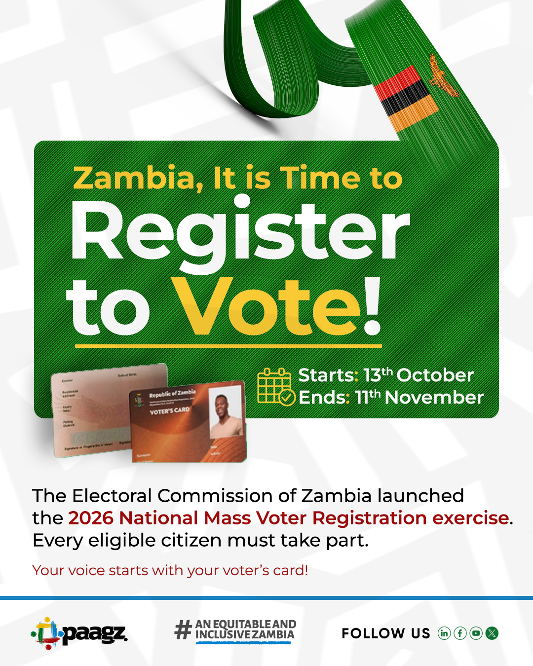 MASS VOTER REGISTRATION FOR 2026 ELECTION